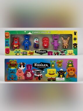 Fuggler Funny Ugly Monster 6-Pack Figure Set – Brand New Sealed Toy Collection